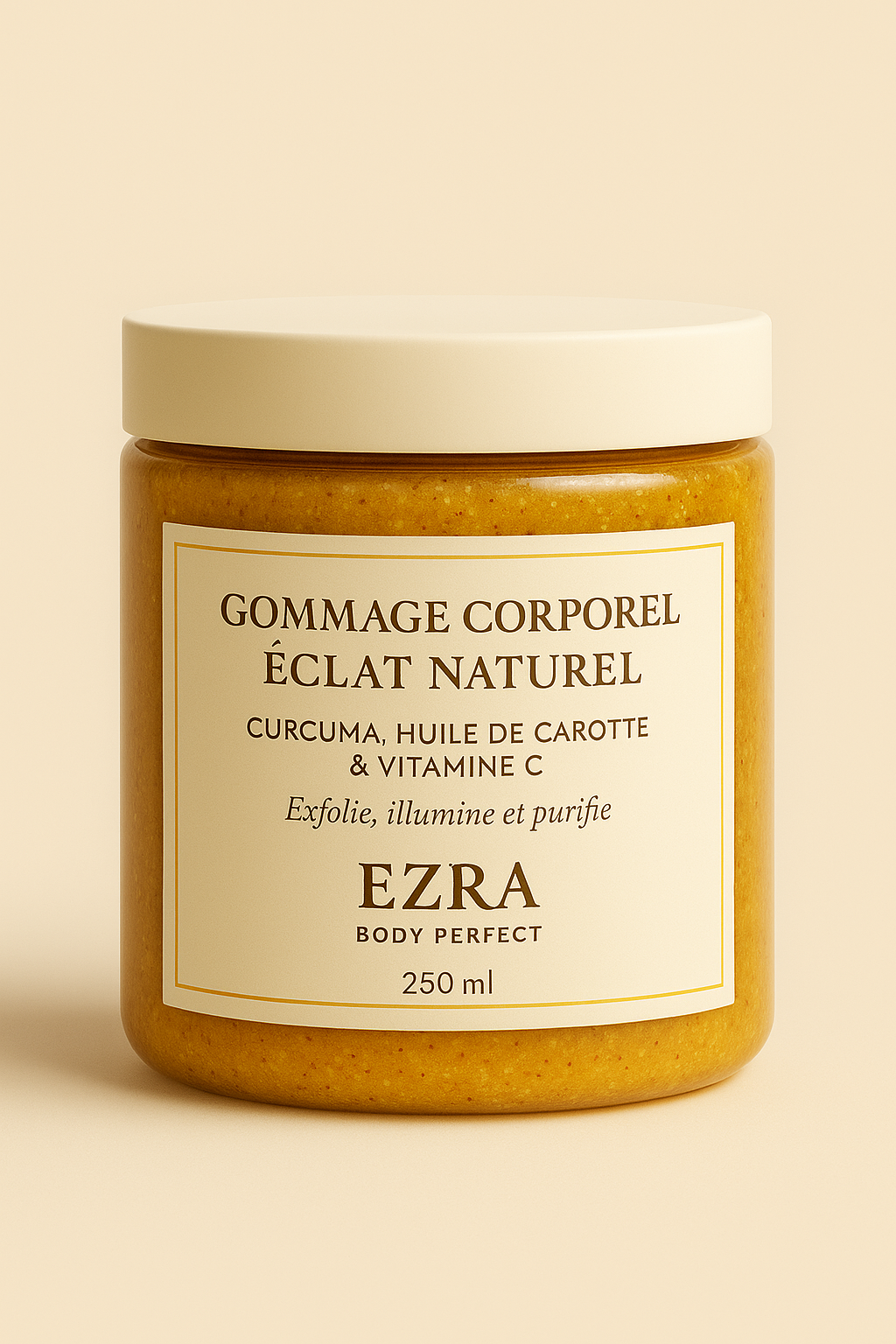 Gommage éclat naturel au curcuma – Peau lumineuse - EZRA BODY PERFECT